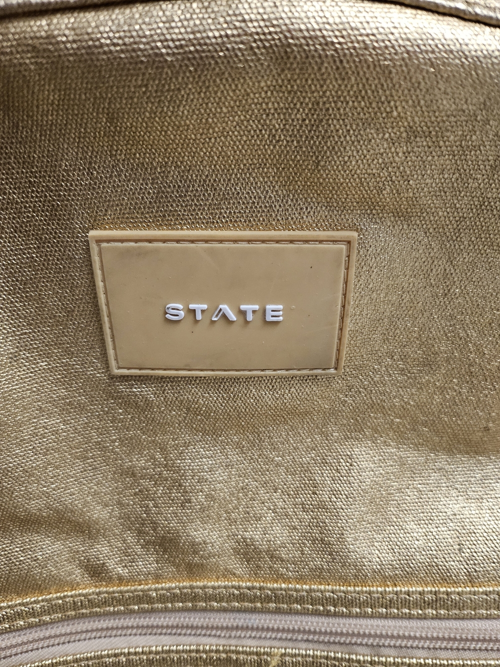 STATE Metallic Gold Backpack - Picture 2 of 16